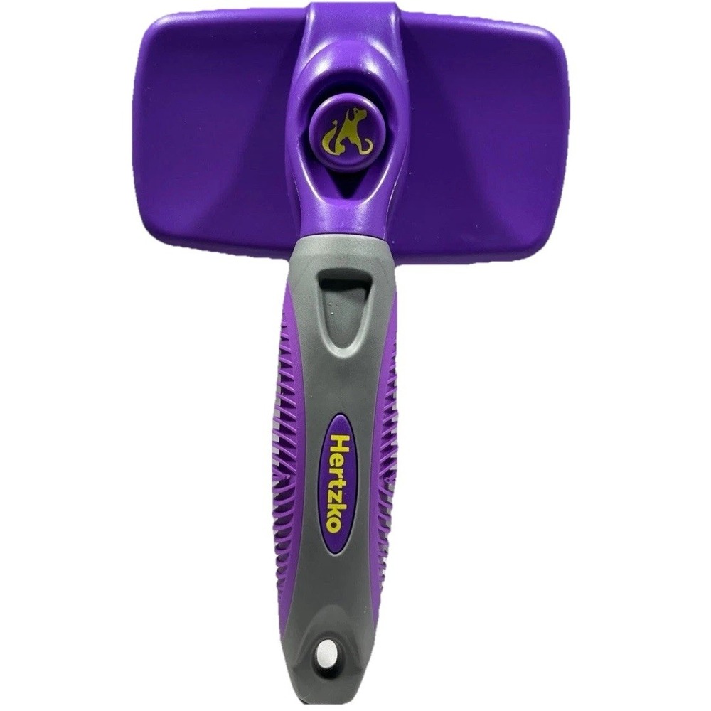 Hertzko Self-Cleaning Pet Slicker Brush, Grooming Brush for Cat & Dogs - Picture 4 of 6